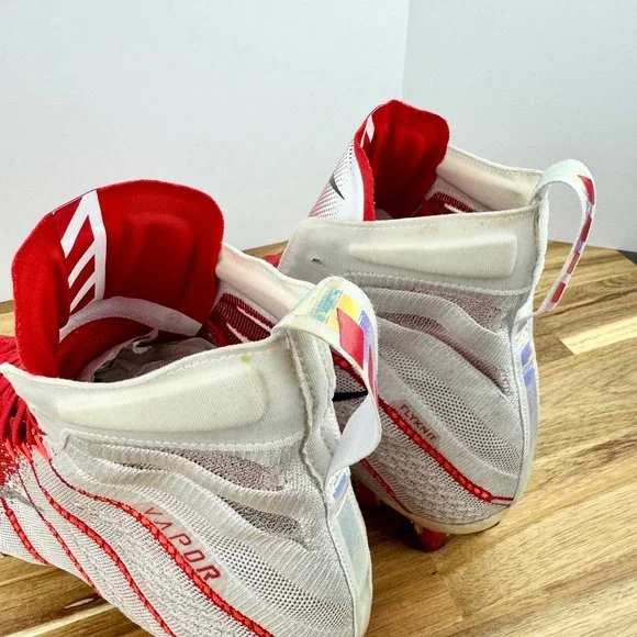Nike Vapor Untouchable Pro 3 Football Cleats Red White High Top‎ Size 12